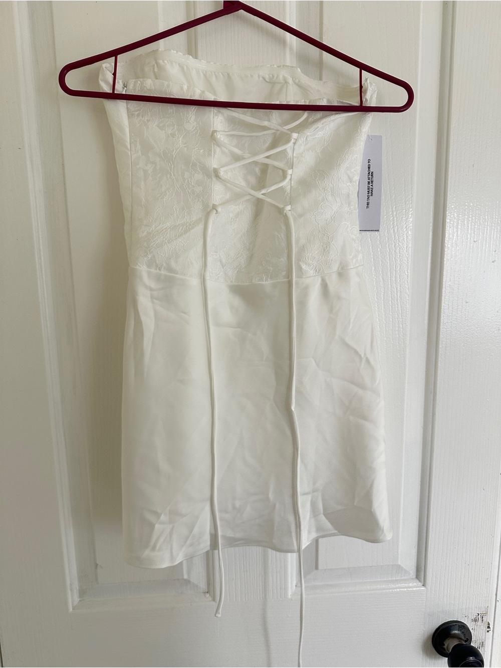 Princess Polly White Strapless Mini Corset Dress - Picture 3 of 4